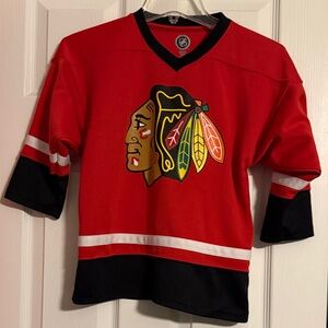 Red Chicago Blackhawks Hockey Jersey